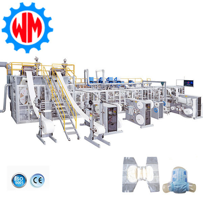 comprar 97% taxa qualificada com 250-450 PCS/min máquina de fazer fraldas para adultos projeto profissional online manufacture