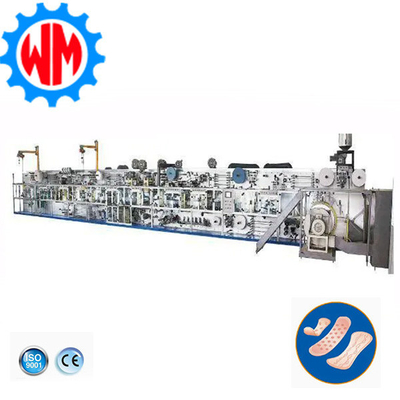 comprar Equipamento de fabricação de guardanapos sanitários inteligentes Womeng com sistema de embalagem Fabricação em linha