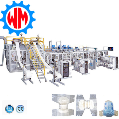 comprar Fábrica poderosa Full Servo 350PCS/Minute Adult Diaper Making Machinery Exportação Global online manufacture