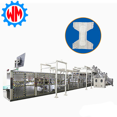 comprar Aplicável à Europa Máquina de fabricação de almofadas sanitárias de alta eficiência com CE Fabricação em linha