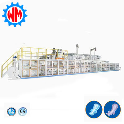 comprar 1200pcs/min Máquina de fabricação de almofadas sanitárias Full Servo com exportação de matérias-primas Fabricação em linha