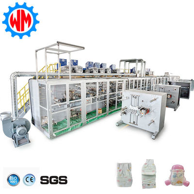 comprar 800Pcs/Min Full Servo Baby Diaper Making Machine Unstandard Customized CE ISO9001 Factory Fabricação em linha