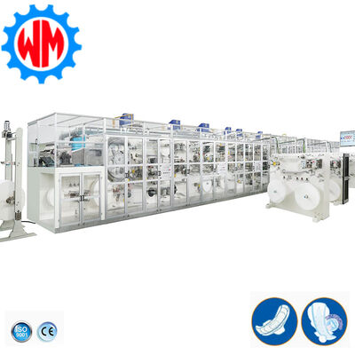 comprar Full Servo 1200pcs/min Sanitary Pad Making Machine 98% Efficiency Stable Production Fabricação em linha
