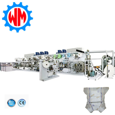 Máquina de fabricação de fraldas para bebés Distribuição automatizada de materiais