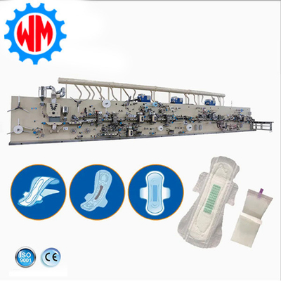 Máquinas de fabricação de almofadas sanitárias de servo completo de alta eficiência Exportação para o sudeste da Ásia