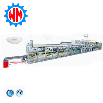 Máquina de fabricação de guardanapos sanitários totalmente automática com sistema de embalagem