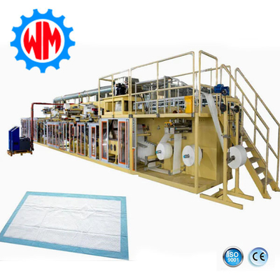 Máquina de fabricação de almofadas automática de serviço completo com controle PLC Linha de produção de almofadas de enfermagem