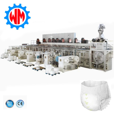 500-600pcs/min Calças de bebé Máquina de fabricação Calças de treino de bebé Linha de produção