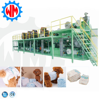 Máquina de fabricação de fraldas de animais de estimação de alta velocidade de fábrica poderosa com CE