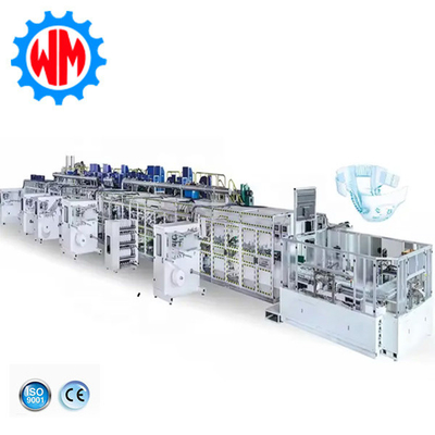 Exportação Global Full Servo Big Ring Waist Baby Diaper Making Machinery Personalizado com CE